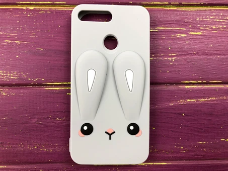 3D RABBIT Huawei Y6 (18) /7A Pro Серый