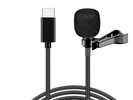 Петличный микрофон XO MKF02 Type-C (2m) black