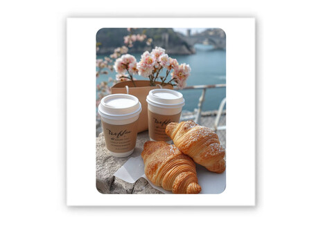 3D стикер Stix завтрак у моря