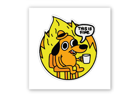 3D стікер Stix This is fine