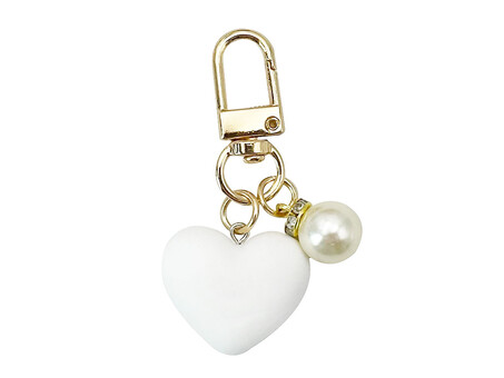 Брелок heart white