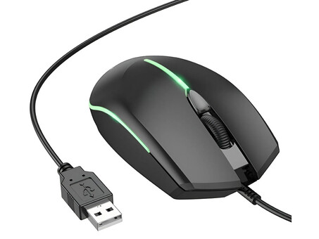 Миша USB Borofone BG10 RGB black