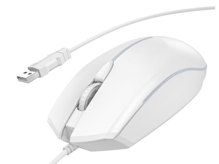 Миша USB Hoco GM37 Luminous white
