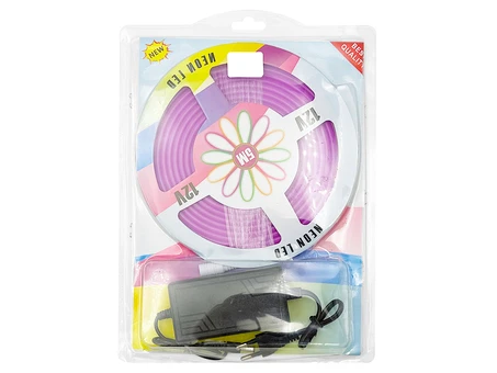 LED стрічка світлодіодна 220V 2835 5m 12V-220V violet