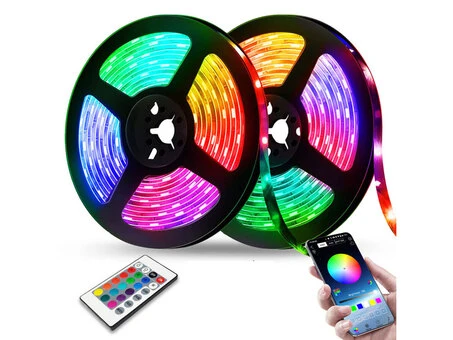 LED стрічка світлодіодна Rixme RGB 5050 3m 90Led/USB з Bluetooth контролером