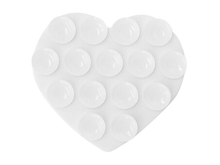 Наліпка на липучках Heart двостороння white