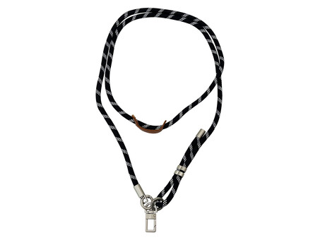 Ремінець-шнурок Stripe Cord для телефону black/white