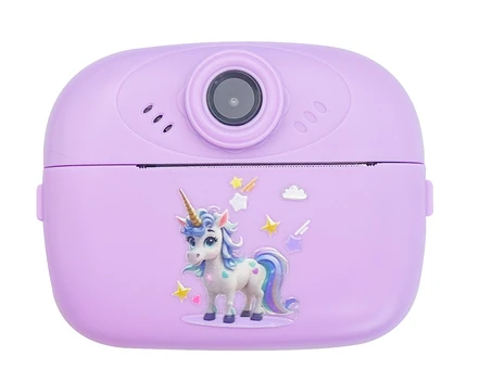 Портативний дитячий фотопринтер Animals unicorn purple