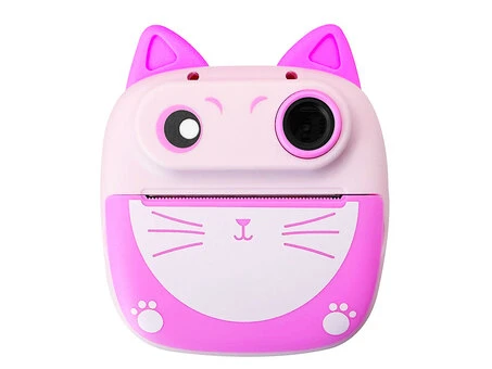 Портативний дитячий фотопринтер D6 Cat pink