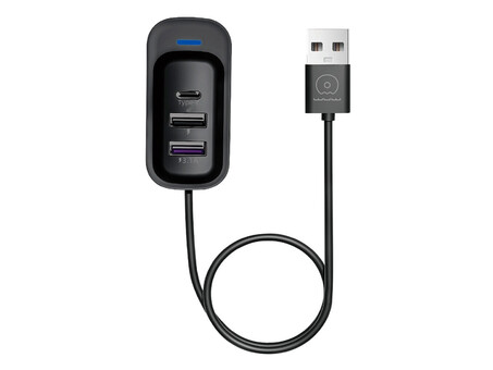 USB 3.0 HUB WUW C245 3in1 Type-C+USB3.0+USB2.0 black