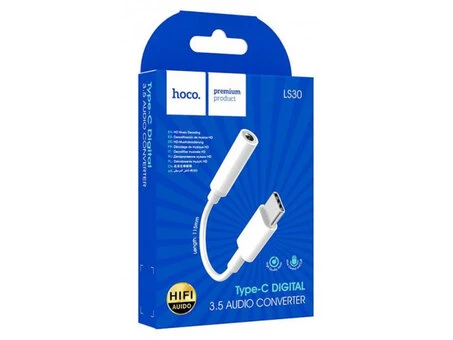 Перехідник AUX Hoco LS30 Type-C to 3.5 mm Jack