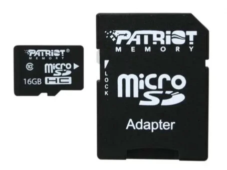 Карта памяти (UHS-1) Patriot LX 16Gb(10) + адаптер