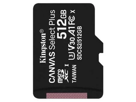 Карта пам'яті (UHS-1) Kingston Canvas Select Plus 512Gb (10) +adapter