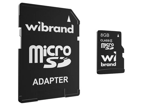 Карта пам'яті Wibrand 8Gb (4) + adapter