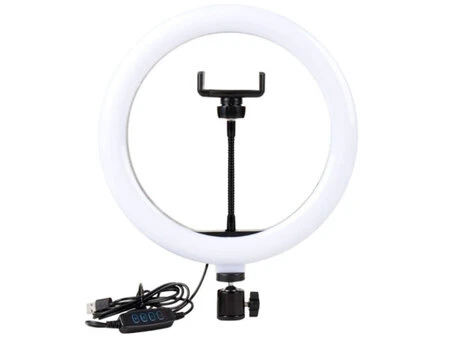 Led стійка USB Ring Fill QX300 30см без штатива black