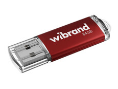 USB Flash 2.0 Wibrand Cougar 64Gb red
