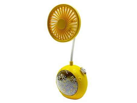 Портативний вентилятор Moon Night Light fan HD-6604 yellow