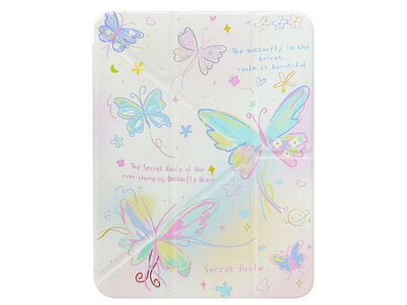 Plastic Cover Print iPad 10.9" (2022-24)/11" (A16) 2025 з кріпленням для стілусу gradient butterfly