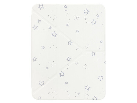 Plastic Cover Print iPad 10.9" (2022-24)/11" (A16) 2025 з кріпленням для стілусу gray stars