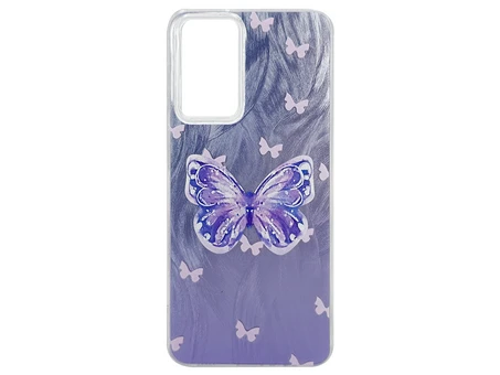 Накладка Paint Stroke Butterfly Samsung A55 purple