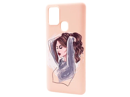 WAVE Fancy Samsung A21s red lips girl/pudra