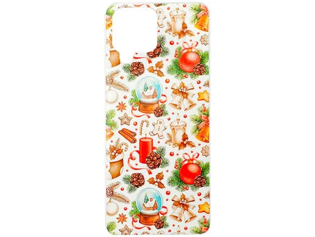 Накладка силікон Print Samsung A22/M22/M32 Christmas