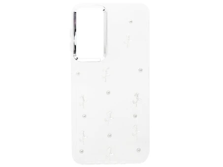 Накладка 3D Silver Rose Bead Glitter Samsung A26 clear