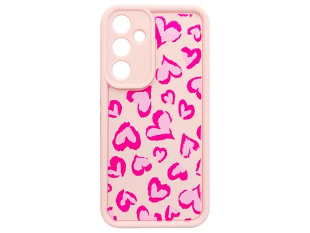 TPU Big Hearts Camera Samsung A55 pink