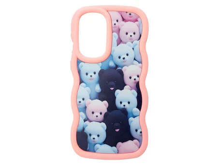 TPU Wavy Sides Samsung A55 Bears pink