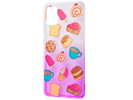 WAVE Sweet&Acid Samsung A31 white/purple/cake