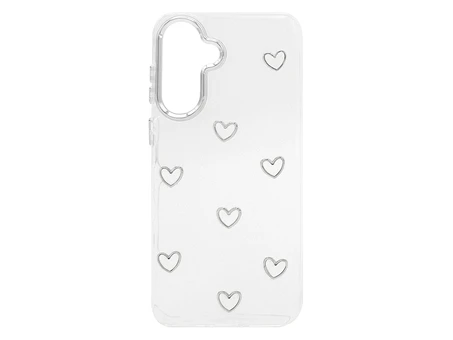 Накладка Золотий Пил 3D Metal Frame Samsung A56 hearts clear