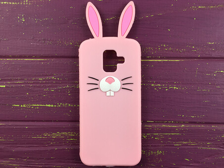3D Bunny Samsung A6(18) Pink