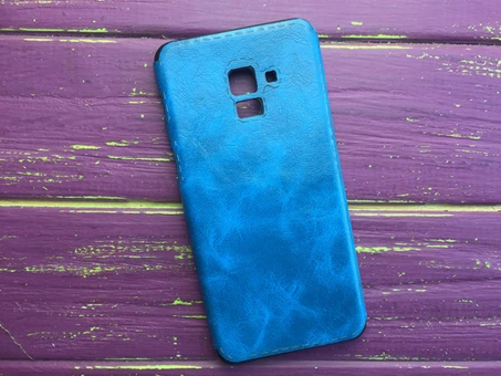 Силікон Stitched Samsung A8+(18) Blue
