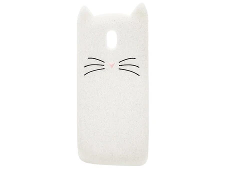 3D КОТ Samsung J530 Белый