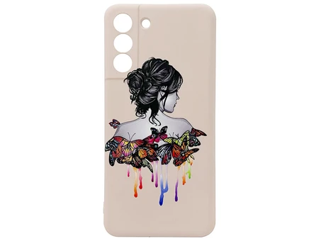 Силікон Case Art Samsung S22 girl butterfly lavander