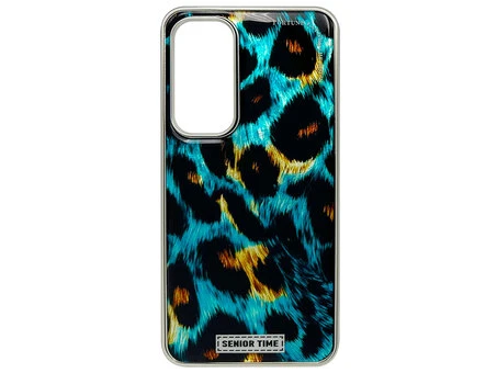 Накладка Fashion Leopard Heart Samsung S24 FE green