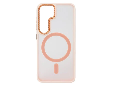 Shadow Matt Metal Buttons Corrugated MagSafe Samsung S24/S25 pink