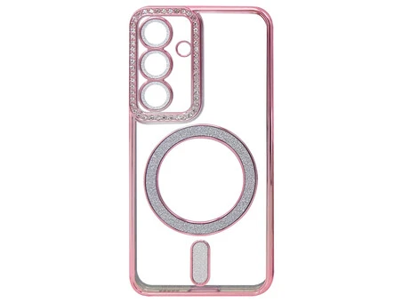 Силікон CD Camera Brilliant Magsafe Samsung S25 rose gold