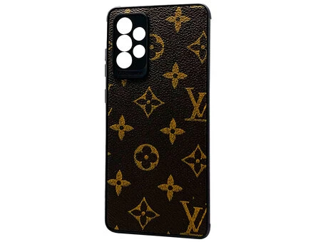 Накладка Louis Vuitton Leather Samsung A72 brown