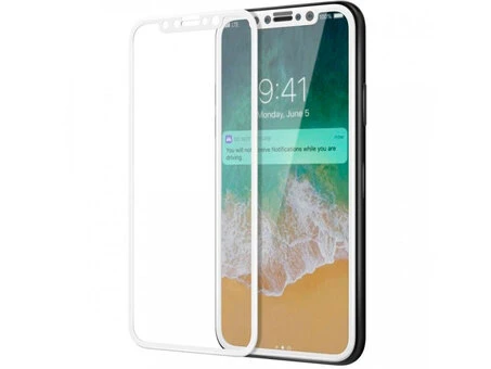 Скло 5D ТП IPhone X/Xs/11 Pro white