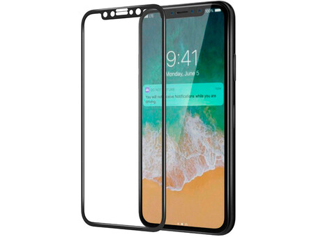 Скло 5D ТП iPhone 12/12 Pro clear + сетка динамик