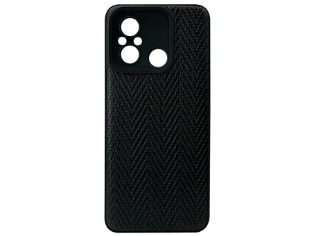 Накладка Leather Weaving Redmi 12C черный