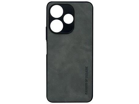 Накладка Nubuck Fashion of Ukraine Redmi 13/Poco M6 gray