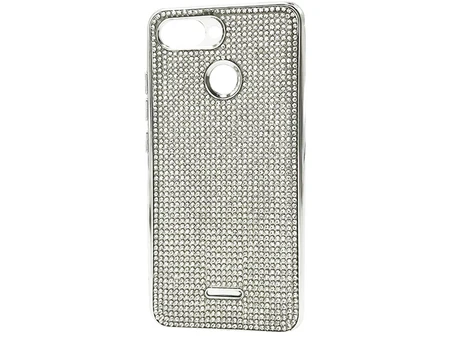 Силикон Full Diamond Redmi 6A Silver