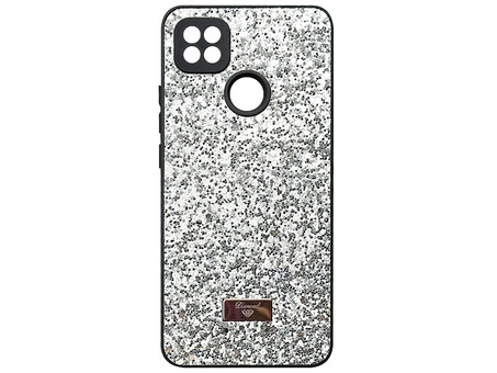 Накладка Level Shining Diamond Redmi 9C/10A silver
