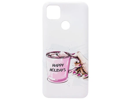 Накладка силікон Print Redmi 9C/10A Happy holidays white