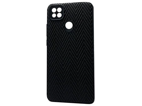 Накладка Leather Weaving Redmi 9C/10A black