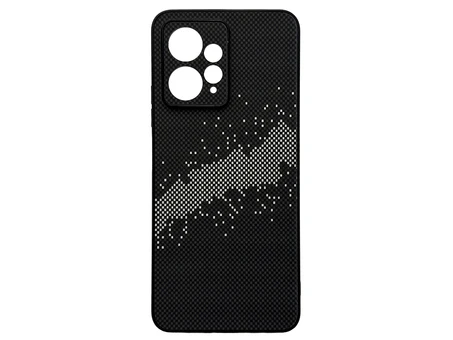 Накладка Elite Carbonique Redmi Note 12 black/white