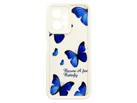 TPU Butterflies Blue Camera Redmi Note 12 vanilla