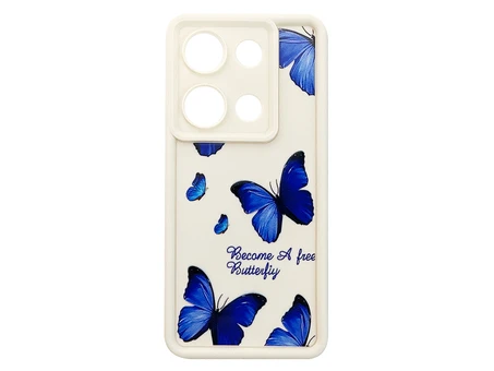 TPU Butterflies Blue Camera Redmi Note 13 Pro 4G/Poco M6 Pro 4G/Redmi Note 14S vanilla